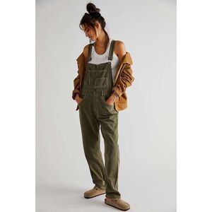 WE THE FREE Women’s Olive Green Ziggy Denim Overalls Small